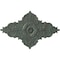 Ekena Millwork Melchor Diamond Medallion (Canopies up to 4"), 67 1/4"W x 43 3/8"H x 4"ID x 2"P, Cloud Burst Crackle CM70X43MLCBC - alternate 1